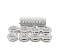 RC Pièces De Bricolage Pour Télécommande 8 Pièces Écrou Fixe Écrou De Commutateur Assorti, Outil D'installation Modèles Spektrum RC Pièces Améliorées(Silver)