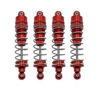 Rc PièCes DéTachéEs Pour HB Pour Toys R1001 Pour Bronco R1002 R1003 4 Amortisseurs À Huile En Métal Pour Voitures RC Pièces Et Accessoires Mise À Niveau(Red)
