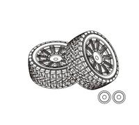 Rc PièCes DéTachéEs Pour MJX Pour Hyper Go 14301 14302 14303 1/14 Différentiel Amortisseur Pneu Pare-chocs Engrenage Bras Oscillant Pièces Détachées RC Accessoires Modifiés(1415A2)