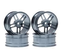 Rc PièCes DéTachéEs Pour Tamiya Pour TT01 Pour TT02 XV01 TA06 A959 Pour HPI Pour Kyosho Pour HSP PTG2 1/10 4 Roues En Aluminium Pour Voiture RC Drift(Titanium)