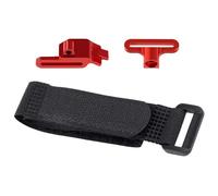 Rc PièCes DéTachéEs Pour Traxxas Pour Mini Pour Maxx 2S 1/16 Support Fixation Batterie Avec Sangle - Pièces Rechange Voiture RC(Red)