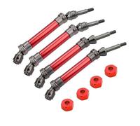 Rc PièCes DéTachéEs Pour Traxxas Pour Slash 4X4 Pour Stampede Pour VXL 2WD 6851R 6851X 6852R 6852X 1/10 CVD Ensemble D'arbre Transmission Avant Arrière Acier Robuste(RED FR)