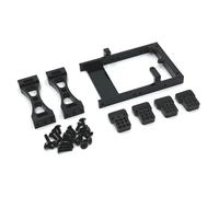 Rc PièCes DéTachéEs Pour WPL C14 C24 B14 B24 1/16 Pour MN D90 Pour MN99S 1/12 Support De Servo En Métal Pour Traverse Pour D'amortisseur Kit Pièces Et Accessoires RC(Black)