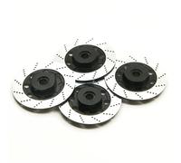 RC Pièces Rechange Pour 3Racing Pour Sakura D4 Pour AWD RWD 1/10 RC Drift Pour Accessoires De Voiture De Course Jante De Roue En Aluminium Disque De Frein Boîte Adaptateur Hexagonal 12 Mm(Black)