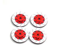 RC Pièces Rechange Pour 3Racing Pour Sakura D4 Pour AWD RWD 1/10 RC Drift Pour Accessoires De Voiture De Course Jante De Roue En Aluminium Disque De Frein Boîte Adaptateur Hexagonal 12 Mm(Red)