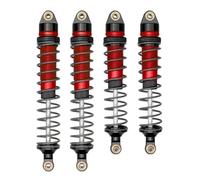 RC Pièces Rechange Pour Arrma 1/10 Pour Senton Pour Granite Pour Typhon Big Pour Rock 4 Pièces RC Voiture Métal Avant Et Arrière Amortisseur Amortisseur Pièces De Mise À Niveau(Red)