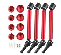 RC Pièces Rechange Pour Traxxas Pour Maxx 2.0 V2 89076-4 Pour WideMaxx 1/10 4 Pièces 8996X Arbre D'entraînement Étendu CVD Avec Roue Hexagonale Pièces De Mise À Niveau De Voiture RC(Red)