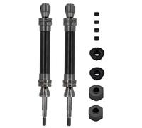 RC Pièces Rechange Pour Traxxas Pour Slash 2WD Pour VXL 4X4 Pour Hoss Pour Stampede 1/10 2Pcs Arbre De Transmission Arrière En Acier CVD 6852R Pièces De Mise À Niveau Pour Voiture RC(Black)