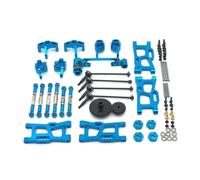 RC Pièces Rechange Pour Wltoys 1/12 124016 124017 124018 124019 1/14 144010 144001 144002 Tige De Traction D'arbre Transmission En Métal Pour Engrenage Coupelle Direction À Bras Oscillant(Blue)