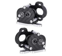 RC Pièces Voiture Compatible avec 1/10 pour LCG Comp Construit des Pièces De Voiture RC Modèle en Fiber De Carbone Transmission De Portail Petite Boîte De Vitesses pour Moteur Côté Gauche Droit