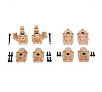 RC Pièces Voiture Compatible avec Absima CR1 8 pour Yucatan CR3 4 pour Sherpa YK4082 1/8 1/10 RC, Pièces De Chenille, Boîtier D'engrenage D'essieu Portail Avant Et Arrière en Laiton