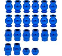 RC Pièces Voiture Compatible avec Arrma 1/10 4x4 pour Granit pour Roche pour Senton pour Typhon RC Pièces De Voiture en Alliage D'aluminium Pivot Rotule Ensemble 22(Blue)