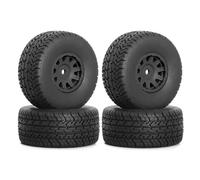 RC Pièces Voiture Compatible avec Arrma 1/14 pour Mojave pour GROM RC Pièces De Mise À Niveau Voiture 4 65mm Pneus en Matériau Spécial 12mm Hex ARA550116 Accessoires(Black)