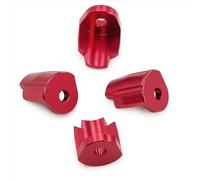RC Pièces Voiture Compatible avec Arrma 1/14 pour Mojave pour Typhon pour Granit pour GROM 1/18 RC Pièces De Mise À Niveau Voiture Kit Capuchon D'amortisseur en Alliage D'aluminium(Red)
