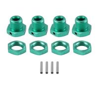 RC Pièces Voiture Compatible avec Arrma 1/8 3S pour Typhon 1/10 Big pour Rock V3 RC, Pièces De Mise À Niveau Voiture, Connecteurs Moyeu Hexagonal Roue en Métal 17mm Écrou Vert