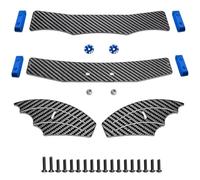 RC Pièces Voiture Compatible avec ARRMA 1/8 pour Typhon RC, Pièces De Mise À Niveau De Voiture, Accessoires en Fiber De Carbone, Aileron Arrière Réglable(Blue)