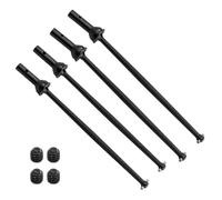 RC Pièces Voiture Compatible avec ARRMA FIRETEAM pour Talion 1/7 RC, Pièces De Mise À Niveau Voiture, 1 Jeu d'arbre Transmission Avant Et Arrière en Acier Métal, Arbre CVD(Black)