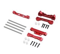 RC Pièces Voiture Compatible avec Arrma pour Felony pour Kraton pour Outcast pour Typhon 1/7 1/8 RC Pièces De Voiture Code Bras Suspension Avant Et Arrière en Métal Broche(Red)