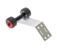 RC Pièces Voiture Compatible avec ARRMA pour Gorgon pour Grom 1/16 RC Voiture Pièces Upgrade Ensemble Barre Anti Cabrage Plaque De Glissiere Acier Inoxydable(Red)