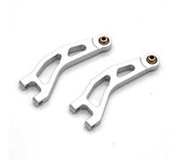 RC Pièces Voiture Compatible avec ARRMA pour Granit pour Typhon pour Gorgon pour Grom 1/18 1/16 RC, Supérieur Avant en Métal pour Bras Oscillant Pièces De Mise À Niveau Voiture(Silver)