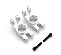 RC Pièces Voiture Compatible avec ARRMA pour Granite pour Typhon pour Gorgon pour Grom 1/16 RC Voiture Pièces Upgrade Support Arrière Métallique-Cupule Arrière(Silver)