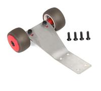 RC Pièces Voiture Compatible avec ARRMA pour Granite pour Typhon pour Grom 1/18 RC Voiture Pièces Roues avec Barres De Roue Métalliques Et Tête De Roue Orientée vers Le Haut(Red)