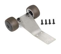 RC Pièces Voiture Compatible avec ARRMA pour Granite pour Typhon pour Grom 1/18 RC Voiture Pièces Roues avec Barres De Roue Métalliques Et Tête De Roue Orientée vers Le Haut(Black)