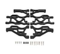 RC Pièces Voiture Compatible avec ARRMA pour Infraction pour Limitless 6S pour Typhon 6S 1/7 1/8 RC Voiture Pièces Upgrade 6pcs Métal Jeu De Bras De Suspension(Black)