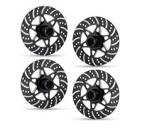 RC Pièces Voiture Compatible avec ARRMA pour Infraction sans Limite pour Felony 6S pour BLX 1/7 1/8 RC, Pièces De Mise À Niveau Voiture Disque Frein en Alliage D'aluminium(Black)