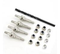 RC Pièces Voiture Compatible avec ARRMA pour KRATON 6S pour Typhon pour Outcast 1/8 1/7 1/10 RC Voiture Pièces Upgrade Supports Amortisseur en Acier Entretoises Amortisseur(Silver)