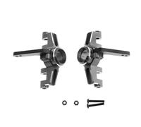 RC Pièces Voiture Compatible avec Arrma pour Kraton pour Outcast pour Mojave 1/10 1/8 RC Voiture Pièces Upgrade Bloc De Direction Avant en Alliage D’Aluminium(Gray)
