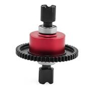 RC Pièces Voiture Compatible avec Arrma pour Kraton pour Typhon pour Outcast pour Mojave 1/8 1/7 RC Voiture Pièces Upgrade Assemblage Différentiel 52T W294(Red)