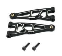 RC Pièces Voiture Compatible avec ARRMA pour Mini pour Kraton 1/16 RC, Pièces De Mise À Niveau De Voiture, Accessoires De Remplacement, Kit De Bras Inférieur Avant en Métal(Black)