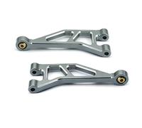 RC Pièces Voiture Compatible avec ARRMA pour Mini pour Kraton 1/16 RC, Pièces De Mise À Niveau De Voiture, Accessoires De Remplacement, Kit De Bras Supérieur Arrière en Métal(Gray)