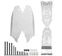 RC Pièces Voiture Compatible avec ARRMA pour Mojave 4s 4X4 RTR ARA4404T1 1/8 RC Plaque Antidérapante en Acier Inoxydable pour Kit De Protection du Châssis