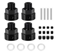 RC Pièces Voiture Compatible avec ARRMA pour Typhon 6S 1/8 RC, Pièces De Mise À Niveau Voiture, Modification, Accessoires Remplacement, Adaptateur D'élargissement + 10mm(Black)