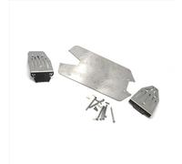 RC Pièces Voiture Compatible avec Arrma pour VORTEKS Big pour Rock 1/10 RC, Pièces De Mise À Niveau De Voiture en Acier Inoxydable pour Châssis, Plaque De Protection Avant Et Arrière