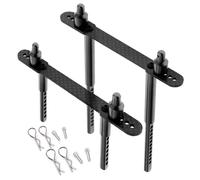 RC Pièces Voiture Compatible avec Axial pour SCX10 II 90046 90047 1/10 RC, Pièces De Mise À Niveau sur Chenilles en Alliage Métallique, Supports De Poteau Avant Et Arrière, Colonne De Coque(Black)