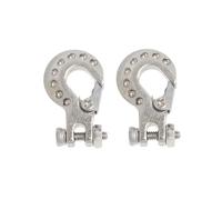 RC Pièces Voiture Compatible avec Axial pour SCX10 pour Traxxas pour TRX4 D90 1/10 Voiture Télécommandée Pièces Amélioration Métal Attelage Crochet Treuil Crochet Décoration(Silver)