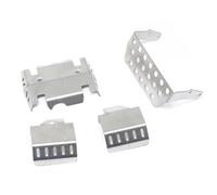 RC Pièces Voiture Compatible avec Cross RC Emo X Big Rhino X2 Lion 1/8 Pièces De Mise À Niveau Voiture, Accessoires en Métal pour Châssis, Protection D'essieu Pare-Chocs