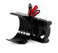 RC Pièces Voiture Compatible avec D361 3650 3660 3670 Moteur 540 RC Voiture Pièces Upgrade Ventilateur Refroidissement Moteur Radiateur Matière Spéciale(Black)