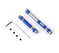 RC Pièces Voiture Compatible avec HOBBYPLUS CR18P pour Rock Van 1/18 Échelle Pièces De Amélioration pour Voiture Télécommandée Acier Arbre De Transmission Central 2Pièces(Blue)