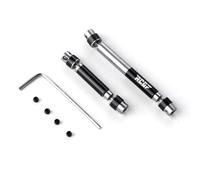 RC Pièces Voiture Compatible avec HOBBYPLUS CR18P pour Rock Van 1/18 Échelle Pièces De Amélioration pour Voiture Télécommandée Acier Arbre De Transmission Central 2Pièces(Black)