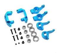 RC Pièces Voiture Compatible avec HSP 94111 94123 1/10 RC Voiture Pièces Upgrade Ensemble pour Porte-fusée en Aluminium Essieu Avant Et Arrière 102010 102011 102012(Blue)