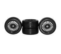 RC Pièces Voiture Compatible avec HSP pour HPI Sprint 2 Drift RS4 1/10 RC, Pièces De Mise À Niveau Voiture, 4, Pneus 26mm, Jantes Hexagonales 12 sur Route 4WD