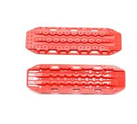 RC Pièces Voiture Compatible avec Les Voitures RC À Échelle 1/18 1/24, Pièces De Mise Niveau, Modification Rechange, 2 pour Mini Rampes Récupération Tout-Terrain, Pistes pour Sable 58x20mm(Red)