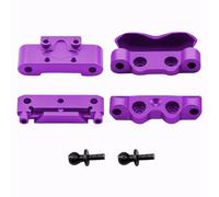 RC Pièces Voiture Compatible avec Losi Micro B T 1/24 1/28 RC, Cloison Avant Et Supports De Broches Arrière, Ensemble en Métal Aluminium Pièces Mise À Niveau Voiture(Purple)