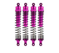 RC Pièces Voiture Compatible avec Losi pour LMT 4WD, Axe Solide Monster Truck 1/8 RC, Pièces De Mise À Niveau Voiture, 4 Amortisseurs Avant Et Arrière en Métal 130mm(Purple)