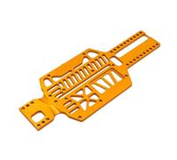 RC Pièces Voiture Compatible avec Mini-Q8 Q9 1/28 Pièces Upgrade Voiture RC Plaque Inférieure Multi-empattement Métal 90 94 98 102 106 110 114 118 122mm(Yellow)