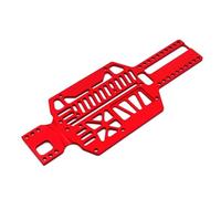 RC Pièces Voiture Compatible avec Mini-Q8 Q9 1/28 Pièces Upgrade Voiture RC Plaque Inférieure Multi-empattement Métal 90 94 98 102 106 110 114 118 122mm(Red)